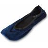imageShoes 18 Womens Foldable Portable Travel Ballet Flat Shoes wMatching Carrying CaseMicro Navy