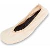 imageShoes 18 Womens Foldable Portable Travel Ballet Flat Shoes wMatching Carrying CaseMicro Nude