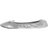 imageShoes 18 Womens Foldable Portable Travel Ballet Flat Shoes wMatching Carrying CaseSequins Silver