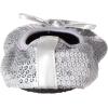 imageShoes 18 Womens Foldable Portable Travel Ballet Flat Shoes wMatching Carrying CaseSequins Silver