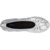 imageShoes 18 Womens Foldable Portable Travel Ballet Flat Shoes wMatching Carrying CaseSequins Silver