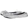 imageShoes 18 Womens Foldable Portable Travel Ballet Flat Shoes wMatching Carrying CaseSequins Silver