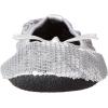 imageShoes 18 Womens Foldable Portable Travel Ballet Flat Shoes wMatching Carrying CaseSequins Silver