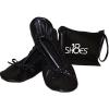 imageShoes 18 Womens Foldable Portable Travel Ballet Flat Shoes wMatching Carrying CaseSh18 Black
