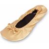 imageShoes 18 Womens Foldable Portable Travel Ballet Flat Shoes wMatching Carrying CaseSh18 Gold