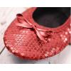 imageShoes8teen Kids GirlBoy Unisex Toddler and Little Kid Canvas Lace Up Sneakers Shoes501 Red Sequins