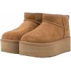 imageShoes8teen Platform Mini Boot For Women Short Ankle Boot Fur Fleece Lined Sneakers Classic Ultra Snow Platform AntiSlip Boot For OutdoorChestnut