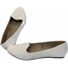 imageShoes8teen Womens Ballerina Ballet Flats Shoes Leopard ampamp Solids 14 Colors1800 White