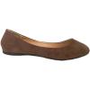 imageShoes8teen Womens Ballerina Ballet Flats Shoes Leopard ampamp Solids 14 Colors8600 Brown Micro