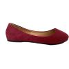 imageShoes8teen Womens Ballerina Ballet Flats Shoes Leopard ampamp Solids 14 Colors8600 Maroon Micro