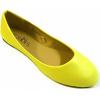 imageShoes8teen Womens Ballerina Ballet Flats Shoes Leopard ampamp Solids 14 Colors8600 Neon Yellow