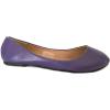 imageShoes8teen Womens Ballerina Ballet Flats Shoes Leopard ampamp Solids 14 Colors8600 Purple Pu