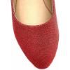 imageShoes8teen Womens Ballerina Ballet Flats Shoes Leopard ampamp Solids 14 Colors8600 Red Glitter