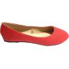 imageShoes8teen Womens Ballerina Ballet Flats Shoes Leopard ampamp Solids 14 Colors8600 Red Micro
