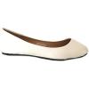 imageShoes8teen Womens Ballerina Ballet Flats Shoes Leopard ampamp Solids 14 Colors8600 White Pu