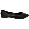 imageShoes8teen Womens Ballerina Ballet Flats Shoes Leopard ampamp Solids 14 ColorsBlack Pu Potol