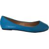 imageShoes8teen Womens Ballerina Ballet Flats Shoes Leopard ampamp Solids 14 ColorsBlue Pu 8600