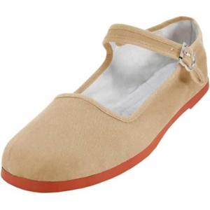imageShoes 18 Womens Foldable Portable Travel Ballet Flat Shoes wMatching Carrying Case114 Nude