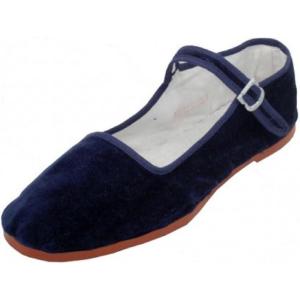 imageShoes 18 Womens Foldable Portable Travel Ballet Flat Shoes wMatching Carrying CaseNavy 118 Velvet Upper