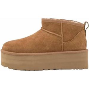 imageShoes8teen Platform Mini Boot For Women Short Ankle Boot Fur Fleece Lined Sneakers Classic Ultra Snow Platform AntiSlip Boot For OutdoorChestnut