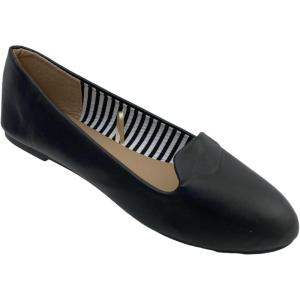 imageShoes8teen Womens Ballerina Ballet Flats Shoes Leopard ampamp Solids 14 Colors1800 Black