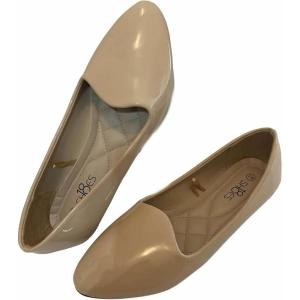 imageShoes8teen Womens Ballerina Ballet Flats Shoes Leopard ampamp Solids 14 Colors1800 Nude Patent