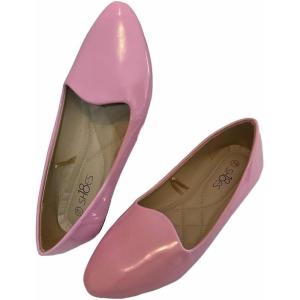 imageShoes8teen Womens Ballerina Ballet Flats Shoes Leopard ampamp Solids 14 Colors1800 Pink Patent