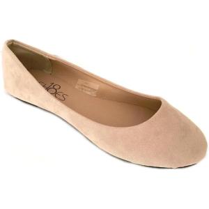 imageShoes8teen Womens Ballerina Ballet Flats Shoes Leopard ampamp Solids 14 ColorsNude Micro