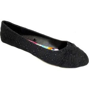 imageShoes8teen Womens Ballerina Ballet Flats Shoes Leopard ampamp Solids 14 ColorsZiggs Black