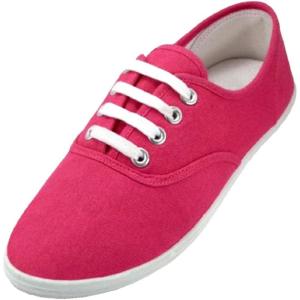 imageShoes8teen Womens Canvas Decks Sneakers 18 Colors Available324 Neon Fushia