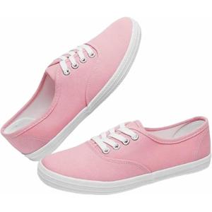 imageShoes8teen Womens Canvas Decks Sneakers 18 Colors AvailableBaby Pink 324