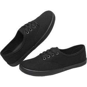 imageShoes8teen Womens Canvas Decks Sneakers 18 Colors AvailableBlackBlack