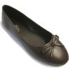 imageShoes 18 Womens Ballerina Ballet Flats Shoe with BowBrown