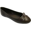 imageShoes 18 Womens Ballerina Ballet Flats Shoe with BowBrown