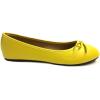 imageShoes 18 Womens Ballerina Ballet Flats Shoe with BowCanary Yellow