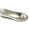 imageShoes 18 Womens Ballerina Ballet Flats Shoe with BowSilver
