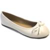 imageShoes 18 Womens Ballerina Ballet Flats Shoe with BowWhite