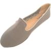 imageShoes 18 Womens Faux Suede Rhinestone Ballerina Ballet Flats Shoes102a Grey