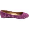 imageShoes 18 Womens Faux Suede Rhinestone Ballerina Ballet Flats Shoes4021 Purple