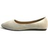 imageShoes 18 Womens Faux Suede Rhinestone Ballerina Ballet Flats Shoes8800 Grey Micro
