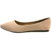 imageShoes 18 Womens Faux Suede Rhinestone Ballerina Ballet Flats Shoes8800 Nude Micro