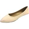 imageShoes 18 Womens Faux Suede Rhinestone Ballerina Ballet Flats Shoes8800 Nude Pu