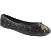 imageShoes8teen Womens Sequin Ballet Flat2001b Black