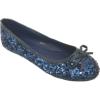 imageShoes8teen Womens Sequin Ballet Flat2001b Navy