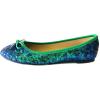 imageShoes8teen Womens Sequins Glitter Round Toe Ballet Flat with Bow2001 Green Sequins