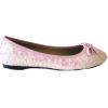 imageShoes8teen Womens Sequins Glitter Round Toe Ballet Flat with Bow2001 Pink Sequins