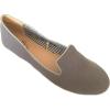 imageShoes 18 Womens Faux Suede Rhinestone Ballerina Ballet Flats Shoes102a Grey