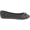 imageShoes8teen Womens Sequin Ballet Flat2001b Black