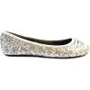imageShoes8teen Womens Sequin Ballet Flat2001b Silver