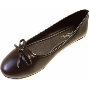 imageShoes 18 Womens Ballerina Ballet Flats Shoe with BowBrown